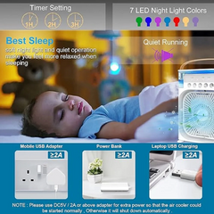 Prtable Air Cooler || Personal Mist Fan - USB Powered - Special Offer Today