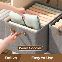 Foldable Wardrobe Organizer with Durable Handles